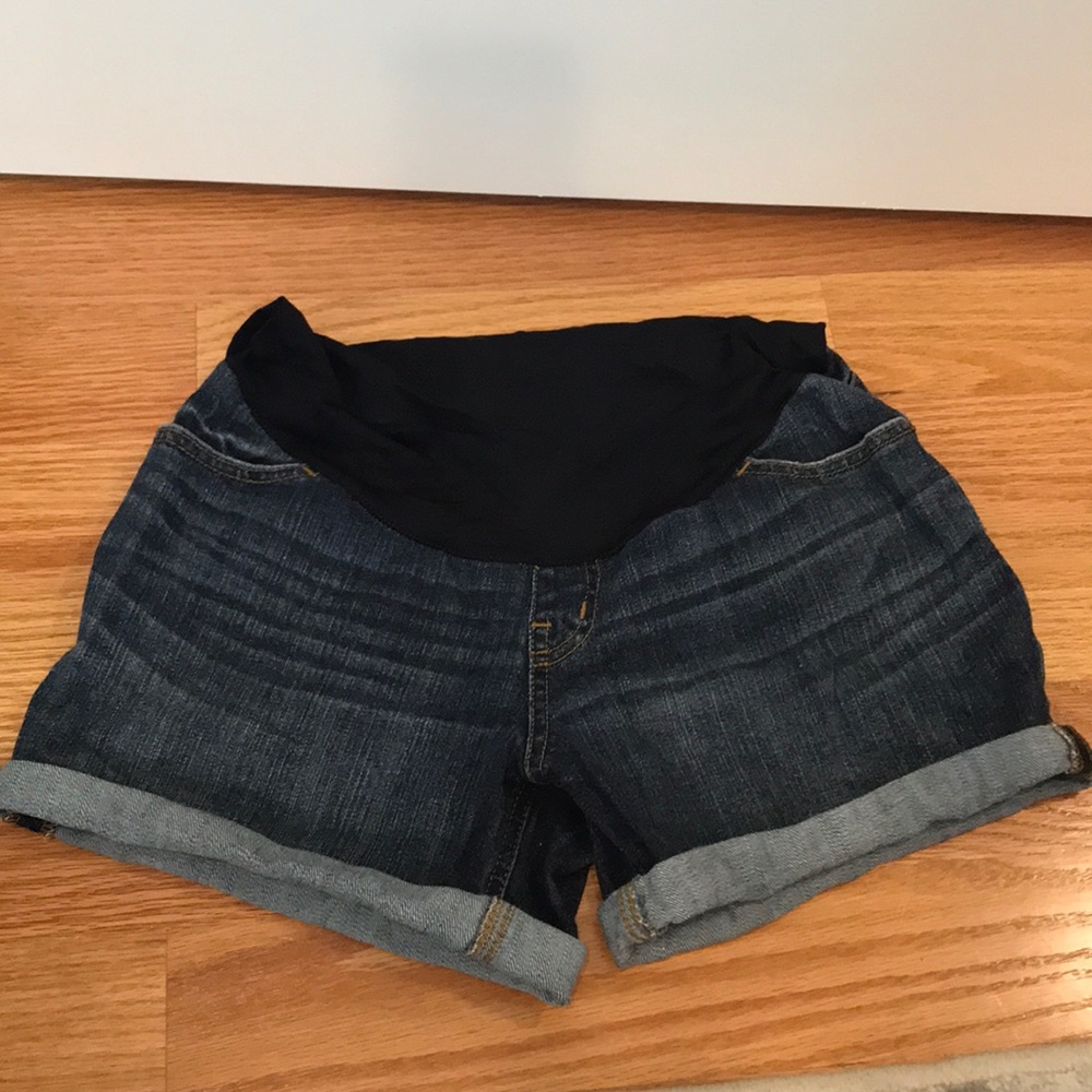 Maternity jean shorts  |  XS